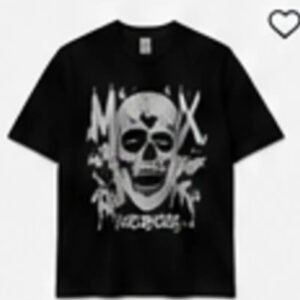 Black graphic streetwear T-shirt