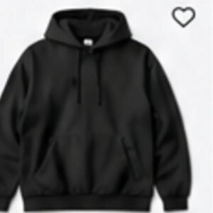 Black streetwear hoodie